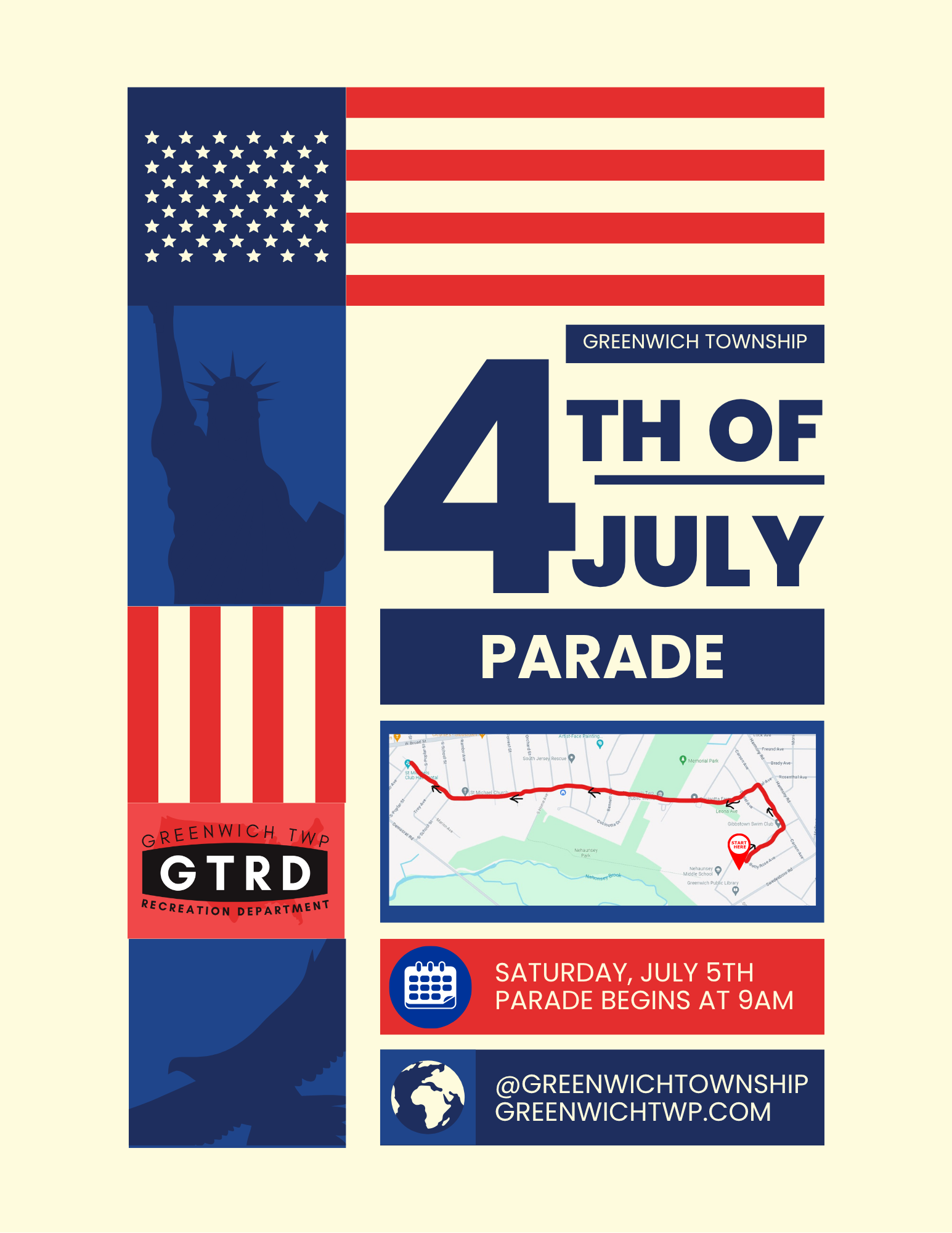 4th of July Parade Flyer 2025